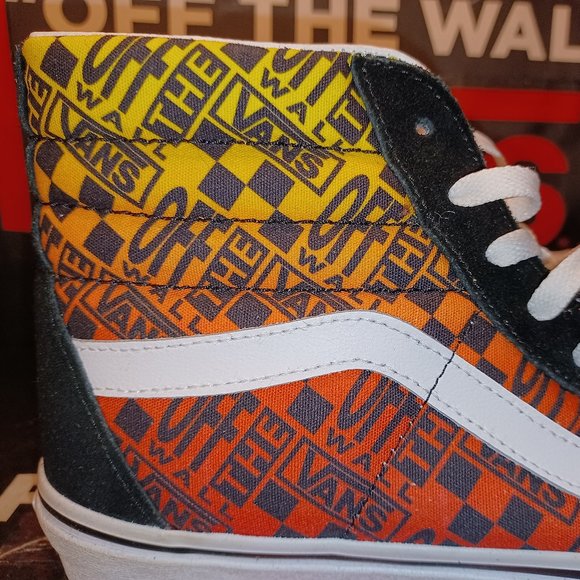 Vans Sk8-Hi Logo Flame Canvas Black  Men\'s 11 VN0A5HZZA5P